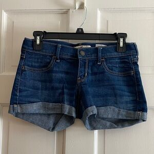 Hollister Dark Blue Jean Shorts